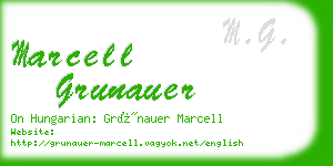 marcell grunauer business card